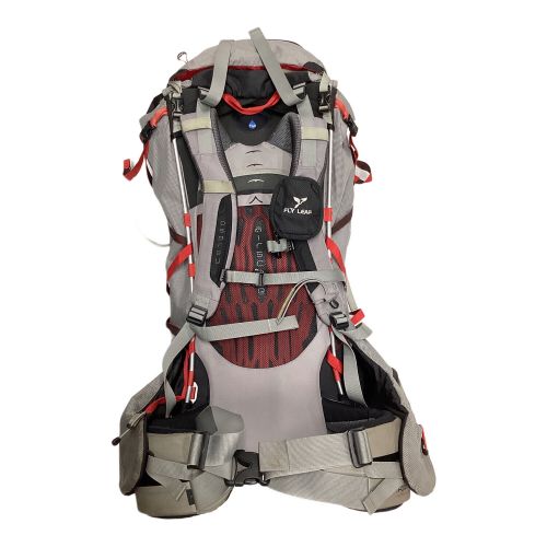 OSPREY (オスプレー) バックパック 70L グレー×レッド イーサープロ70 SIZE L(50～58cm) 50L～(テント泊)