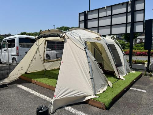 Snow peak (スノーピーク) ツールームテント FES-195 2022年雪峰祭限定品／若干インナーヨゴレ・フライヨゴレ有 ランドロックM アイボリー オプションセット