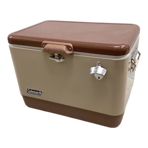 Coleman (コールマン) クーラーボックス 54QT(約51L) バターナッツ スチールベルトクーラー