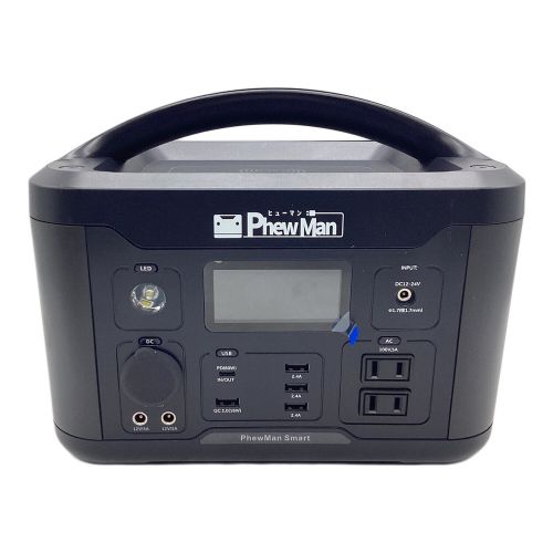 PhewMan ポータブル電源 ※シガーアダプター欠品 IDL-PS500B-Q PhewMan Smart 500 643Wh 500W リチウム