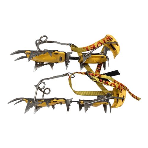 GRIVEL (グリベル) 12本爪アイゼン イエロー×シルバー ワンタッチ式 クロモリ
