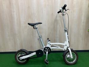 Mobiky Genius 折りたたみ自転車 DISC BRAKE ヘッドライト付 @ ホワイト