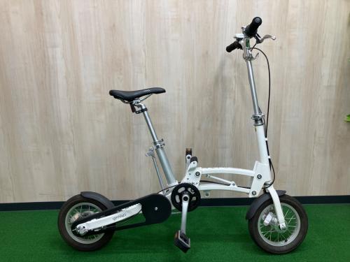 Mobiky Genius 折りたたみ自転車 DISC BRAKE ヘッドライト付 @ ホワイト