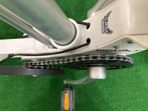 Mobiky Genius 折りたたみ自転車 DISC BRAKE ヘッドライト付 @ ホワイト