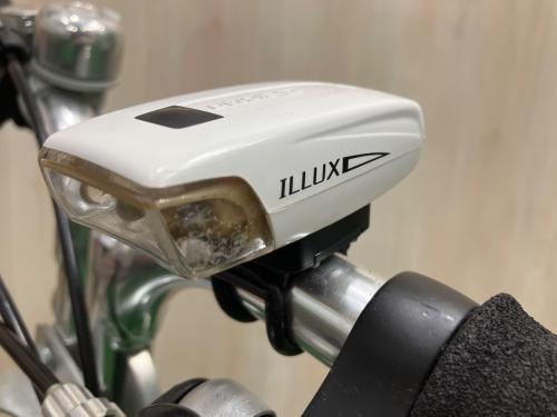 Mobiky Genius 折りたたみ自転車 DISC BRAKE ヘッドライト付 @ ホワイト