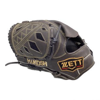 ZETT (ゼット) 軟式グローブ ブラック プロステイタス 投手用 左投げ用 BRGPRO