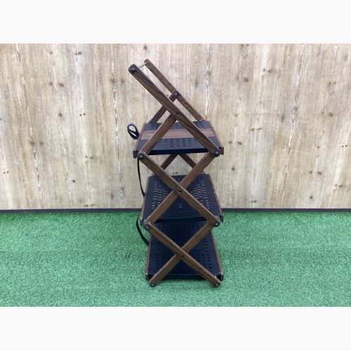 KIMICAMP システムラック アイアン&ウッド3段ラック