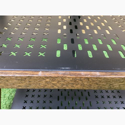 KIMICAMP システムラック アイアン&ウッド3段ラック