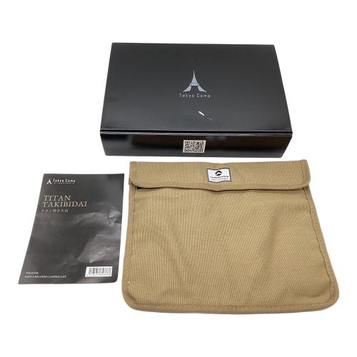 Tokyo Camp (トウキョウ キャンプ) 焚火台用品 チタン焚火台 未使用品