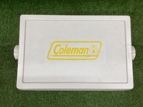Coleman (コールマン)× NEW ACOUSTIC CAMP クーラーボックス 28QT イエロー×ホワイト 2014年コラボ 2000017113 レトロスチールクーラー