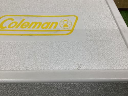 Coleman (コールマン)× NEW ACOUSTIC CAMP クーラーボックス 28QT イエロー×ホワイト 2014年コラボ 2000017113 レトロスチールクーラー