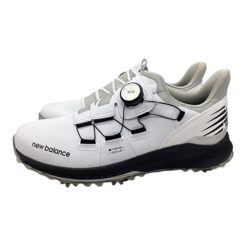 NEW BALANCE (ニューバランス) ゴルフシューズ UGB1001W FuelCell 1001 BOA メンズ SIZE 27.5cm ホワイト×ブラック