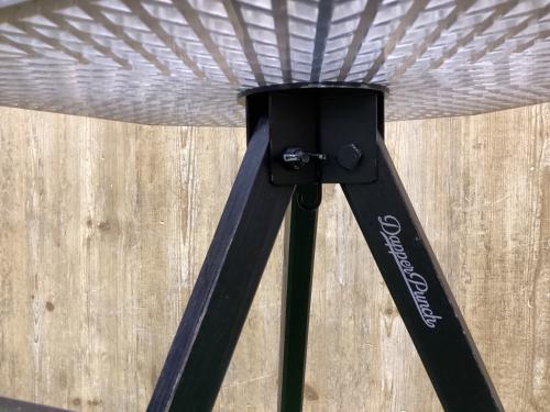 Dapper Punch ファニチャーアクセサリー ブラック ※アタッチメント欠品 3/8変換ネジアダプター付 木製三脚H485 ブラック塗装