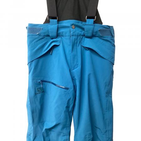 【美品】サロモン スキーウェアズボン　Mサイズ 緑（青との中間） SALOMON (サロモン) スキーウェア(パンツ) メンズ SIZE S スカイブルー