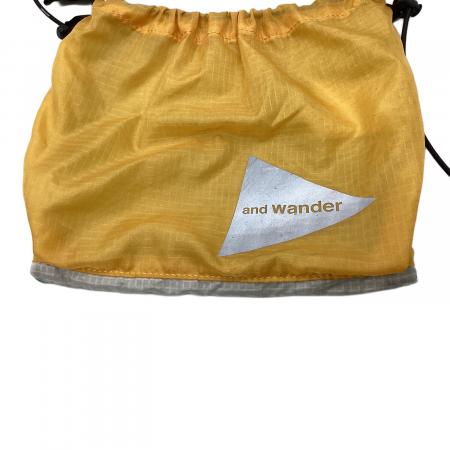 and wander アップサイクルサコッシュ 青/黄色 and wander アップサイクルサコッシュ 青/黄色 and wander アンド