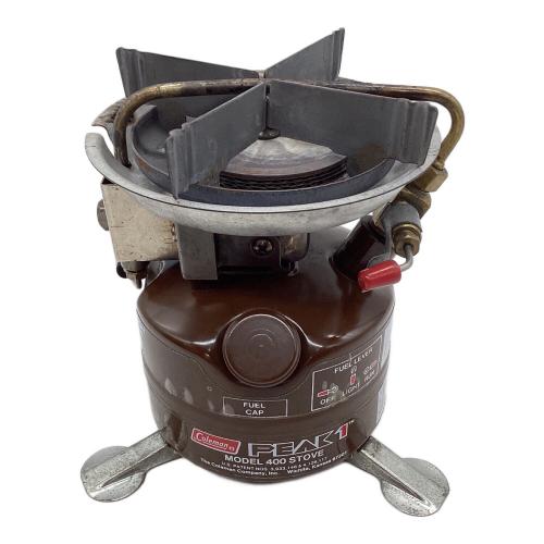 Coleman (コールマン) ガソリンシングルバーナー 茶ピーク 2レバー 400 1981年8月製 PEAK1