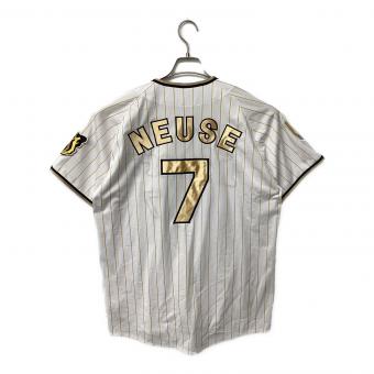 阪神タイガース (ハンシンタイガース) 応援グッズ SIZE O ホワイト×ゴールド 2024チャンピオンユニフォーム ユニフォーム 【7】シェルドン・ノイジー レプリカ