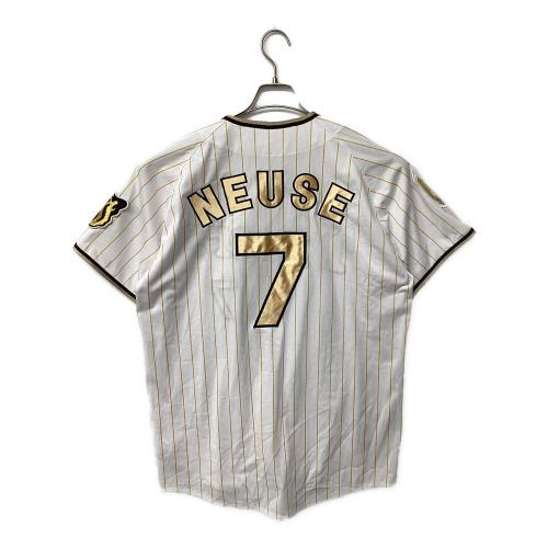 阪神タイガース (ハンシンタイガース) 応援グッズ SIZE O ホワイト×ゴールド 2024チャンピオンユニフォーム ユニフォーム 【7】シェルドン・ノイジー レプリカ