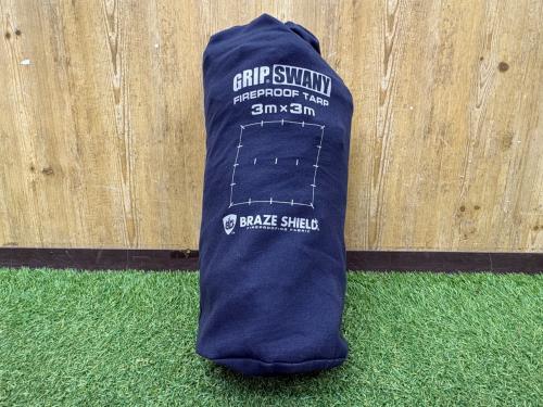 GRIP SWANY (グリップスワニー) スクエアタープ GST-02GO ネイビー GO OUT別注 FIREPROOF GS TARP