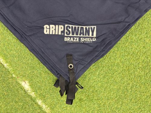 GRIP SWANY (グリップスワニー) スクエアタープ GST-02GO ネイビー GO OUT別注 FIREPROOF GS TARP