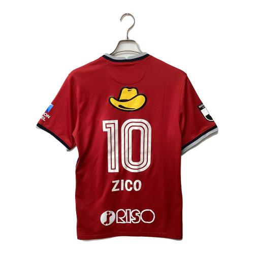 鹿島アントラーズ (カシマアントラーズ) サッカーユニフォーム SIZE L レッド ジーコ【10】 2022年