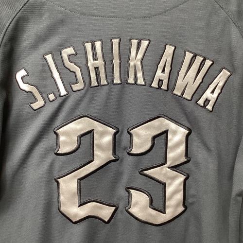 千葉ロッテマリーンズ (チバロッテマリーンズ) 応援グッズ SIZE L グレー 石川 慎吾【23】 ユニフォーム 2024ネオ クラシック エディション