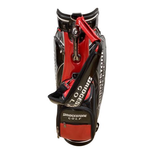 BRIDGESTONE (ブリヂストン) キャディバッグ 収納用キャディバッグ ブラック×レッド