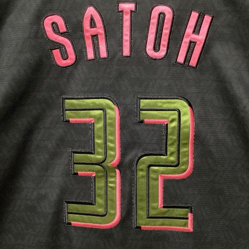 千葉ロッテマリーンズ (チバロッテマリーンズ) 応援グッズ SIZE L ブラック ユニフォーム 【32】佐藤 都志也