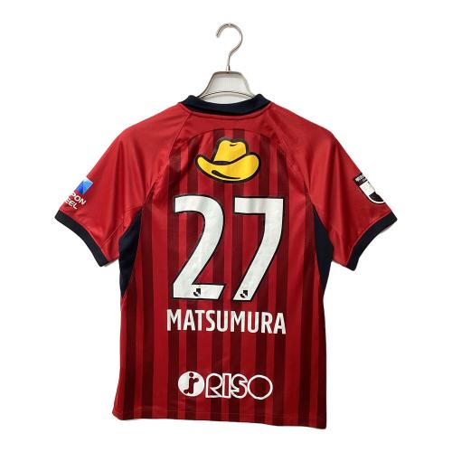 鹿島アントラーズ (カシマアントラーズ) サッカーユニフォーム メンズ SIZE L レッド 【27】松村 優太・2023年