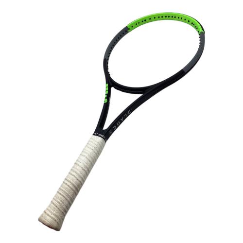 YONEX (ヨネックス) 硬式テニスラケット フェイス100/285g/グリップサイズ2 ※ガット無し ブラック×グリーン BLADE 100L V7