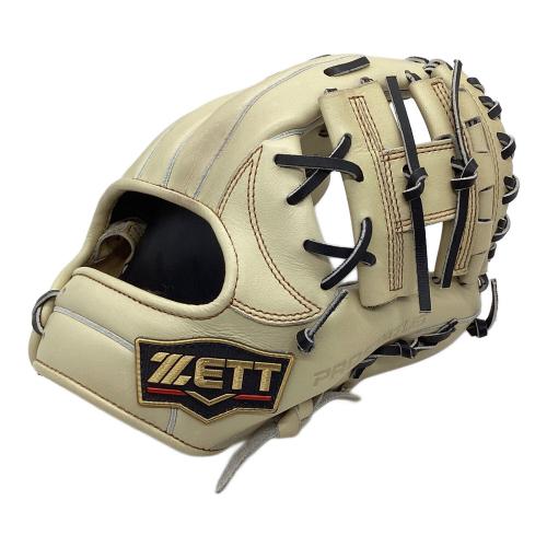 ZETT (ゼット) 軟式グローブ ベージュ 遊撃手・二塁手向き ケース付 プロステイタスSE 源田モデル 内野用 BRGB561S