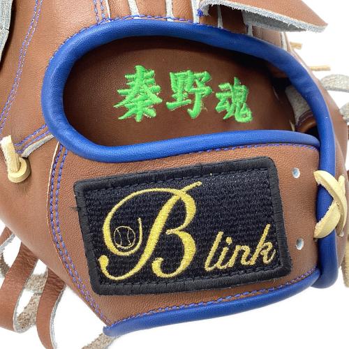 B-lINK 硬式グローブ ブラウン ケース付 内野用 左投げ用
