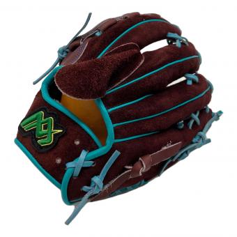 MAX GLOVE 硬式グローブ ワインレッド 早川グローブ ケース付 ヌバック スペシャルオーダー 左投げ用　※刺繍あり