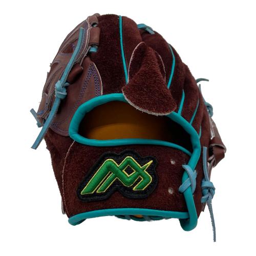 MAX GLOVE 硬式グローブ ワインレッド 早川グローブ ケース付 ヌバック スペシャルオーダー 左投げ用　※刺繍あり