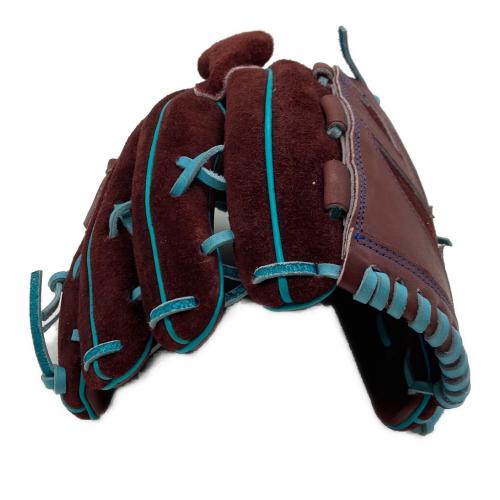 MAX GLOVE 硬式グローブ ワインレッド 早川グローブ ケース付 ヌバック スペシャルオーダー 左投げ用　※刺繍あり