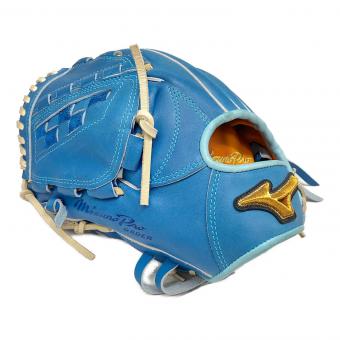 MIZUNO (ミズノ) 硬式グローブ スカイブルー 波賀ジャパン ケース・元箱付 ミズノプロ オーダー 投手用 左投げ用