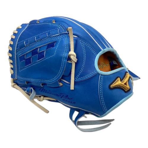 MIZUNO (ミズノ) 硬式グローブ スカイブルー 波賀ジャパン ケース・元箱付 ミズノプロ オーダー 投手用 左投げ用