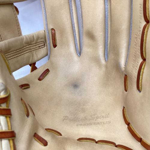 ZETT (ゼット) 硬式グローブ SIZE LH ベージュ ケース・元箱付 プロステイタス 内野用 BPROG766S