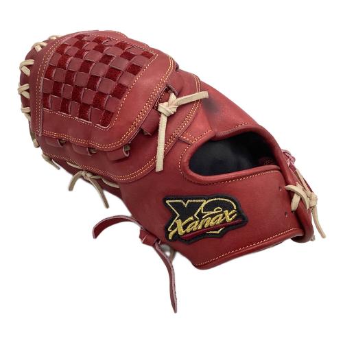 xanax (ザナックス) 硬式グローブ レッド ケース付 トラストX ファーストミット 左投げ用