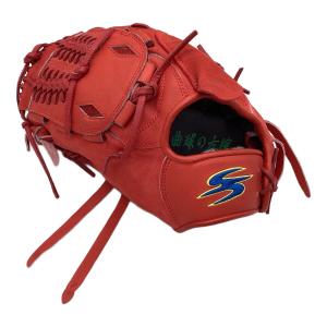 すみれスポーツ 硬式グローブ レッド ケース付 投手用 左投げ用
