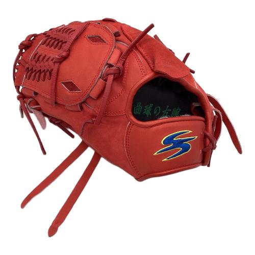 すみれスポーツ 硬式グローブ レッド ケース付 投手用 左投げ用