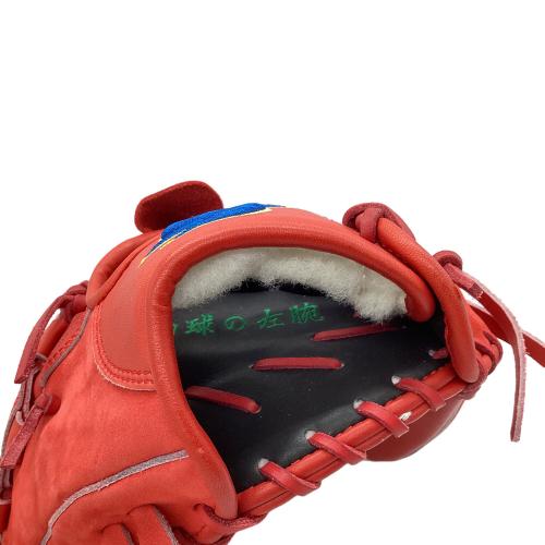 すみれスポーツ 硬式グローブ レッド ケース付 投手用 左投げ用