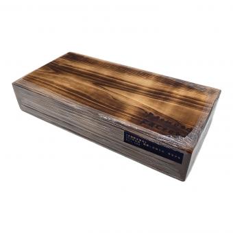 Fatwood Factory 焚火台用品 350年古材 焼燻し薪割り台 角モデル