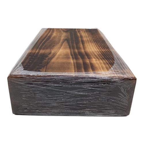 Fatwood Factory 焚火台用品 350年古材 焼燻し薪割り台 角モデル