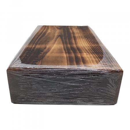Fatwood Factory 焚火台用品 350年古材 焼燻し薪割り台 角モデル
