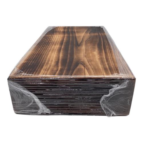 Fatwood Factory 焚火台用品 350年古材 焼燻し薪割り台 角モデル