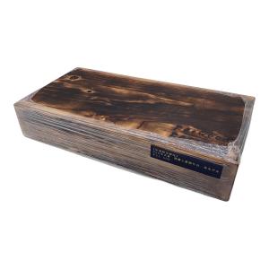 Fatwood Factory 焚火台用品 350年古材 焼燻し薪割り台 角モデル