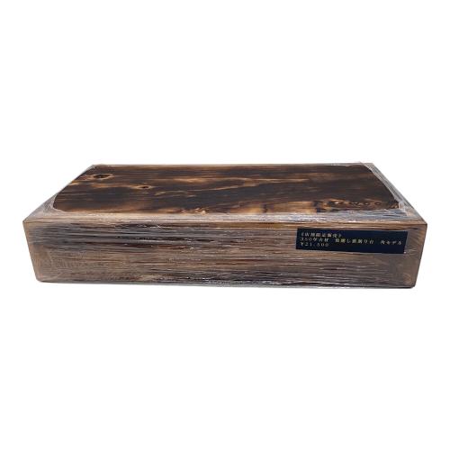 Fatwood Factory 焚火台用品 350年古材 焼燻し薪割り台 角モデル