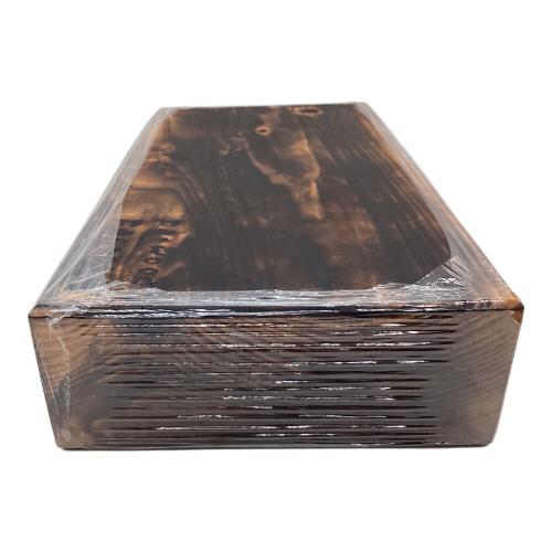 Fatwood Factory 焚火台用品 350年古材 焼燻し薪割り台 角モデル