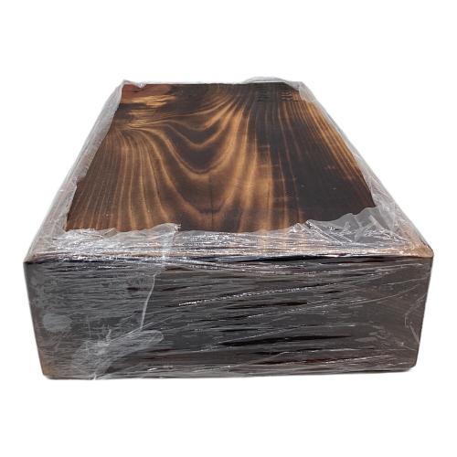 Fatwood Factory 焚火台用品 350年古材 焼燻し薪割り台 角モデル